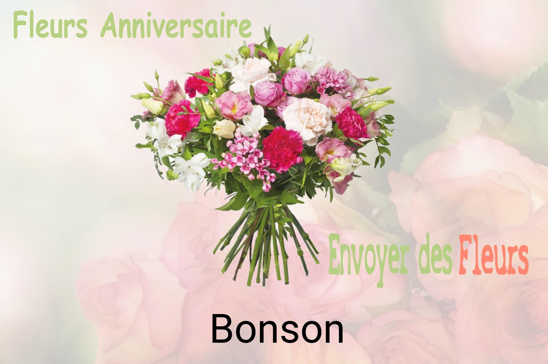 Bouquet de fleurs d’anniversaire livré à Bonson