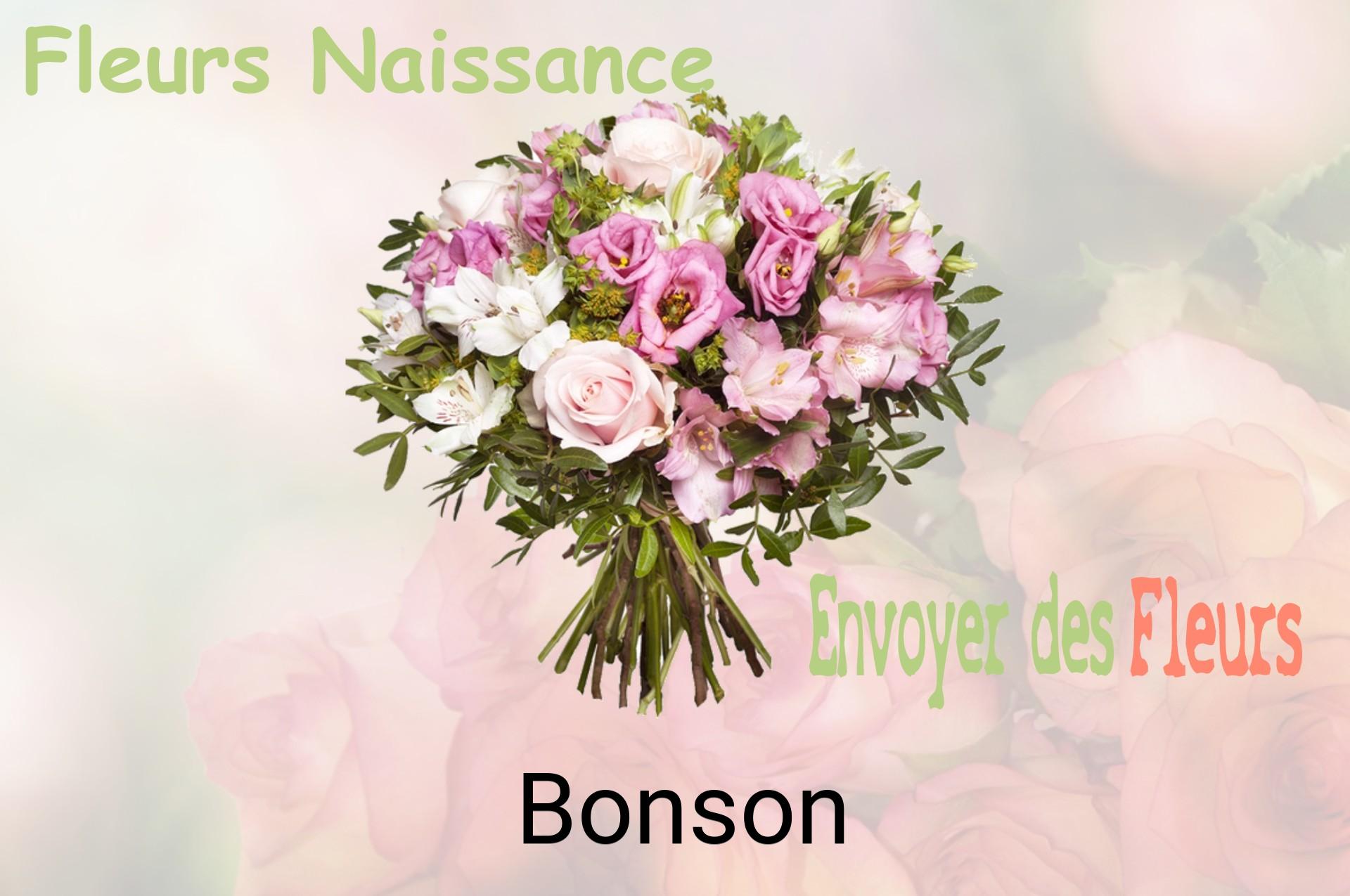 Bouquet de fleurs de naissance livré à Bonson